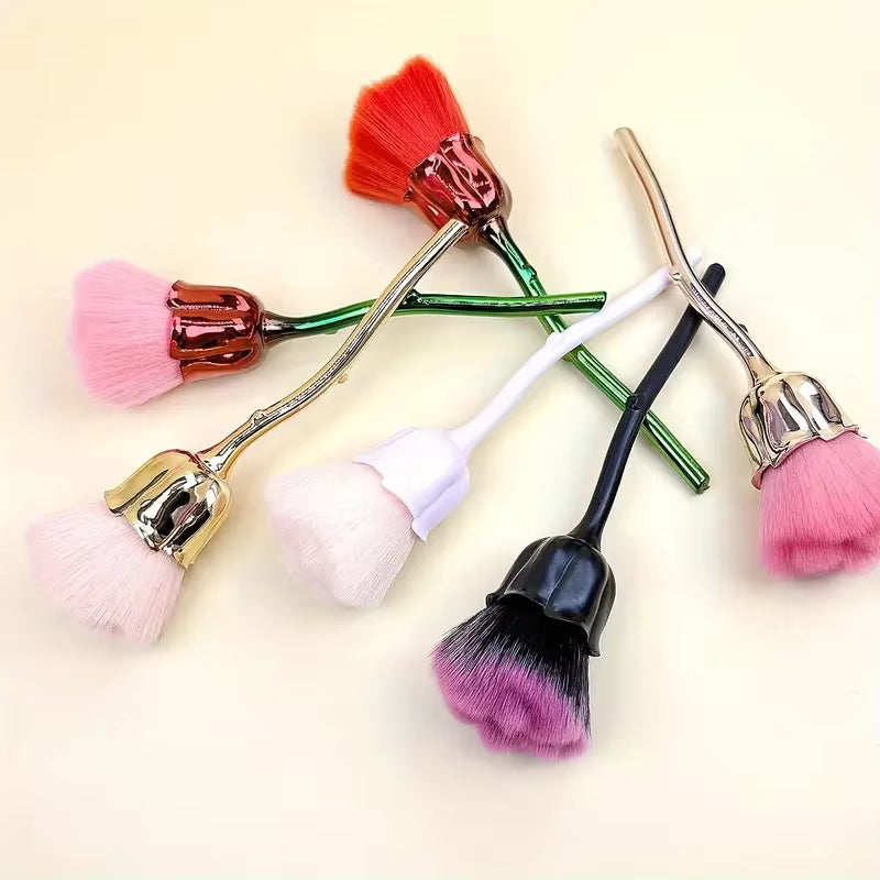 1Pc Black Rose Shaoed Loose Powder Makeup Brush Women Face Beauty Tools Nail Art Dusting Brush Foundation Grooming Makeup Tools